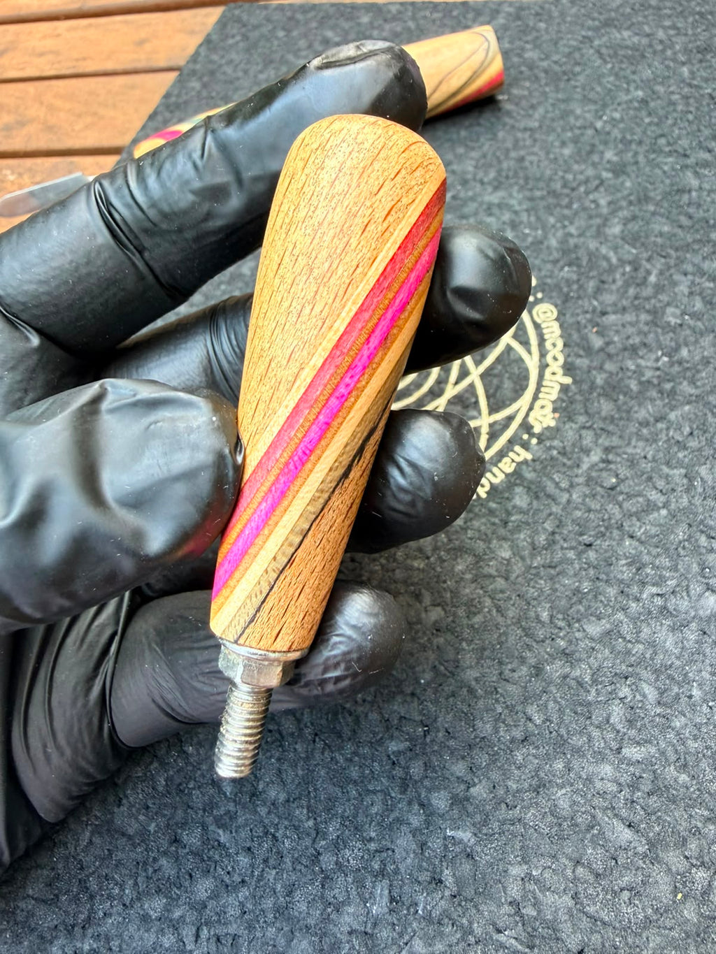 Woody Vapor Dab Tool & Ball Vape Handle Set – Limited Skateboard Wood × Gestockte Eiche Edition