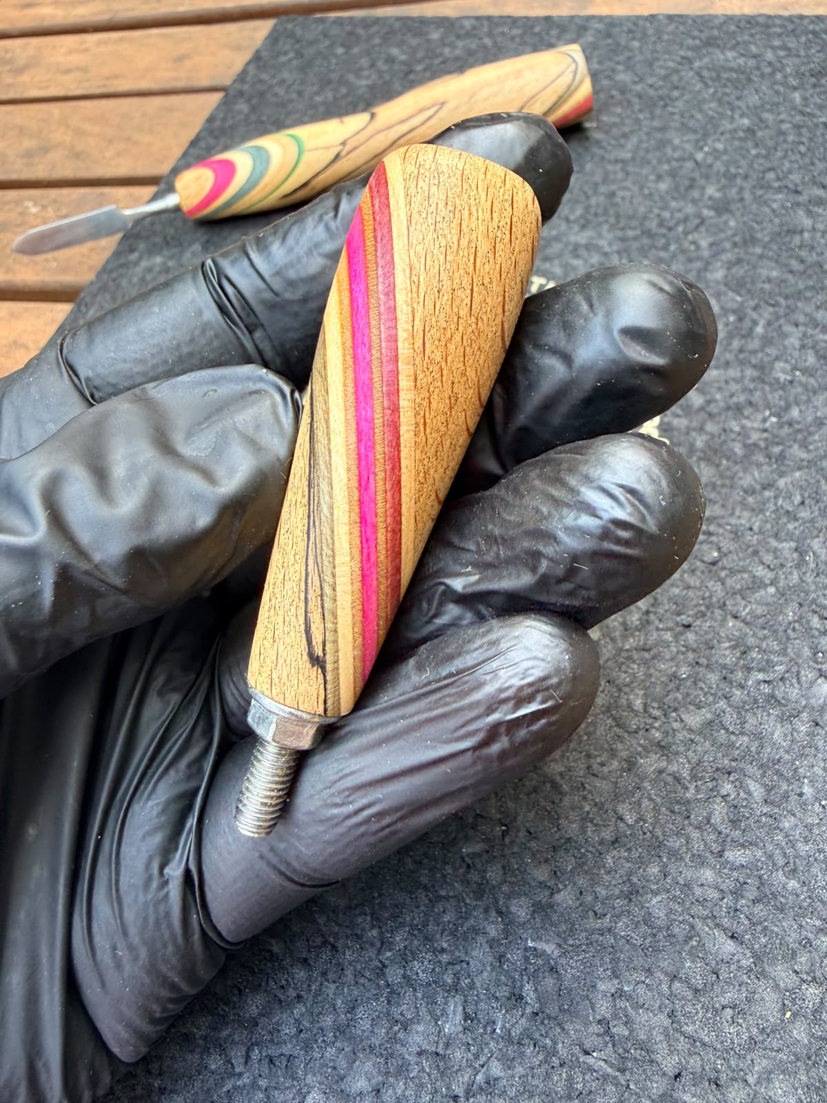 Woody Vapor Dab Tool & Ball Vape Handle Set – Limited Skateboard Wood × Gestockte Eiche Edition