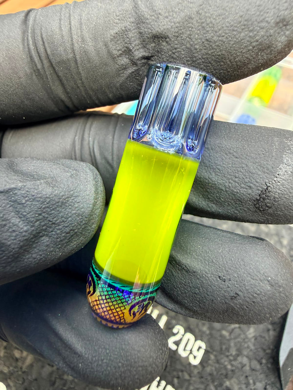 Mothership Multi-Hole Art Tip – Neon Yellow Fade