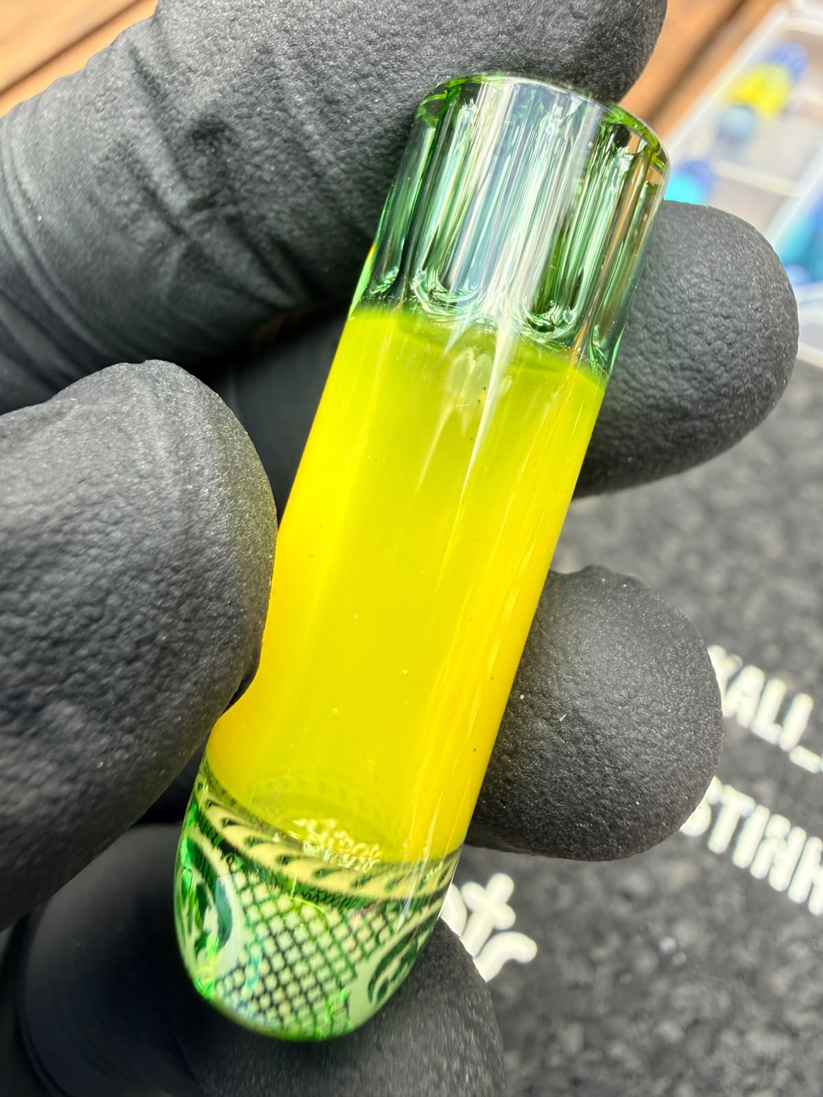 Mothership Multi-Hole Art Tip – Neon Green Fade