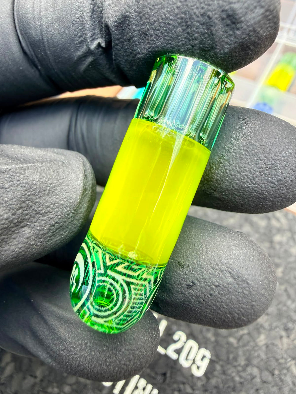 Mothership Multi-Hole Art Tip – Neon Green Fade