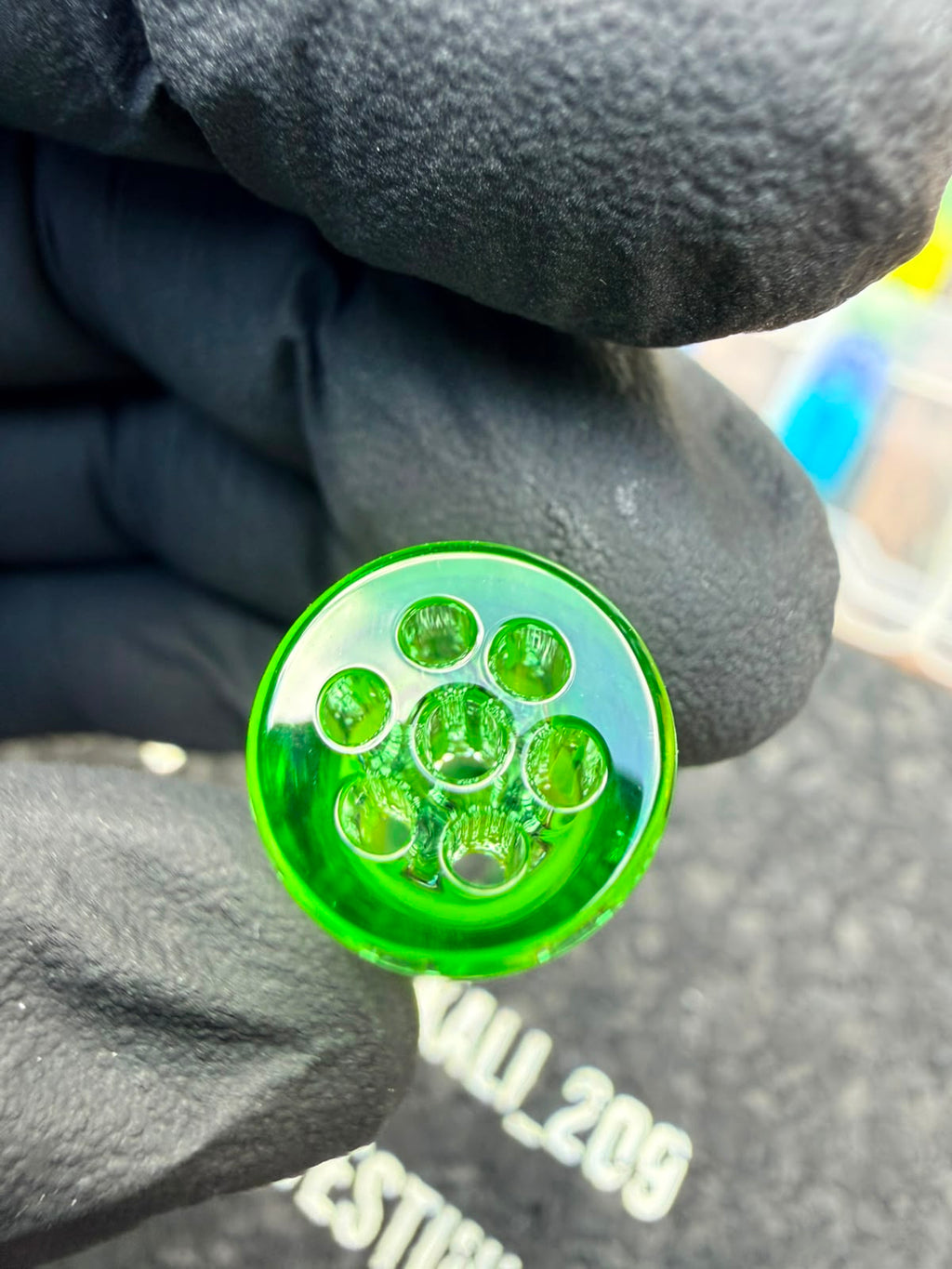 Mothership Multi-Hole Art Tip – Neon Green Fade