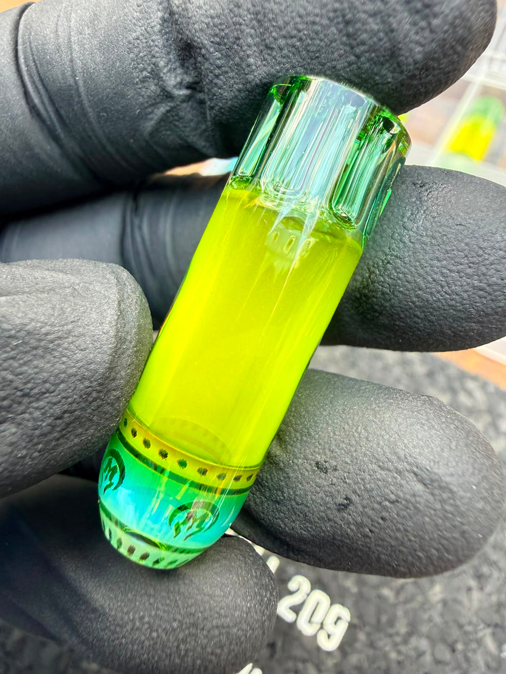 Mothership Multi-Hole Art Tip – Neon Green Fade