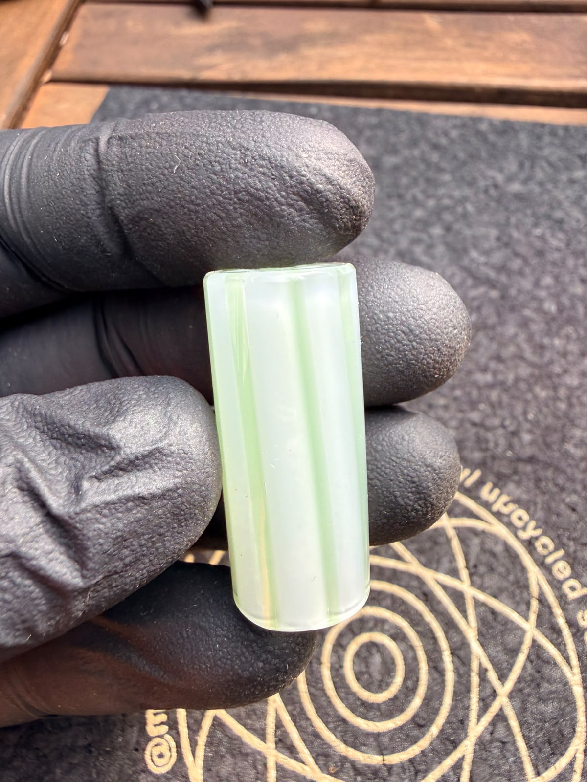 Meccas Glass Multi-Hole Filtertip – Weiß/Grün
