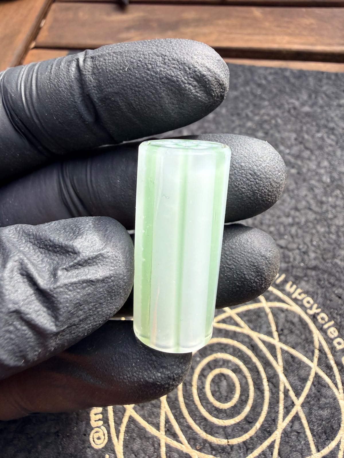Meccas Glass Multi-Hole Filtertip – Weiß/Grün