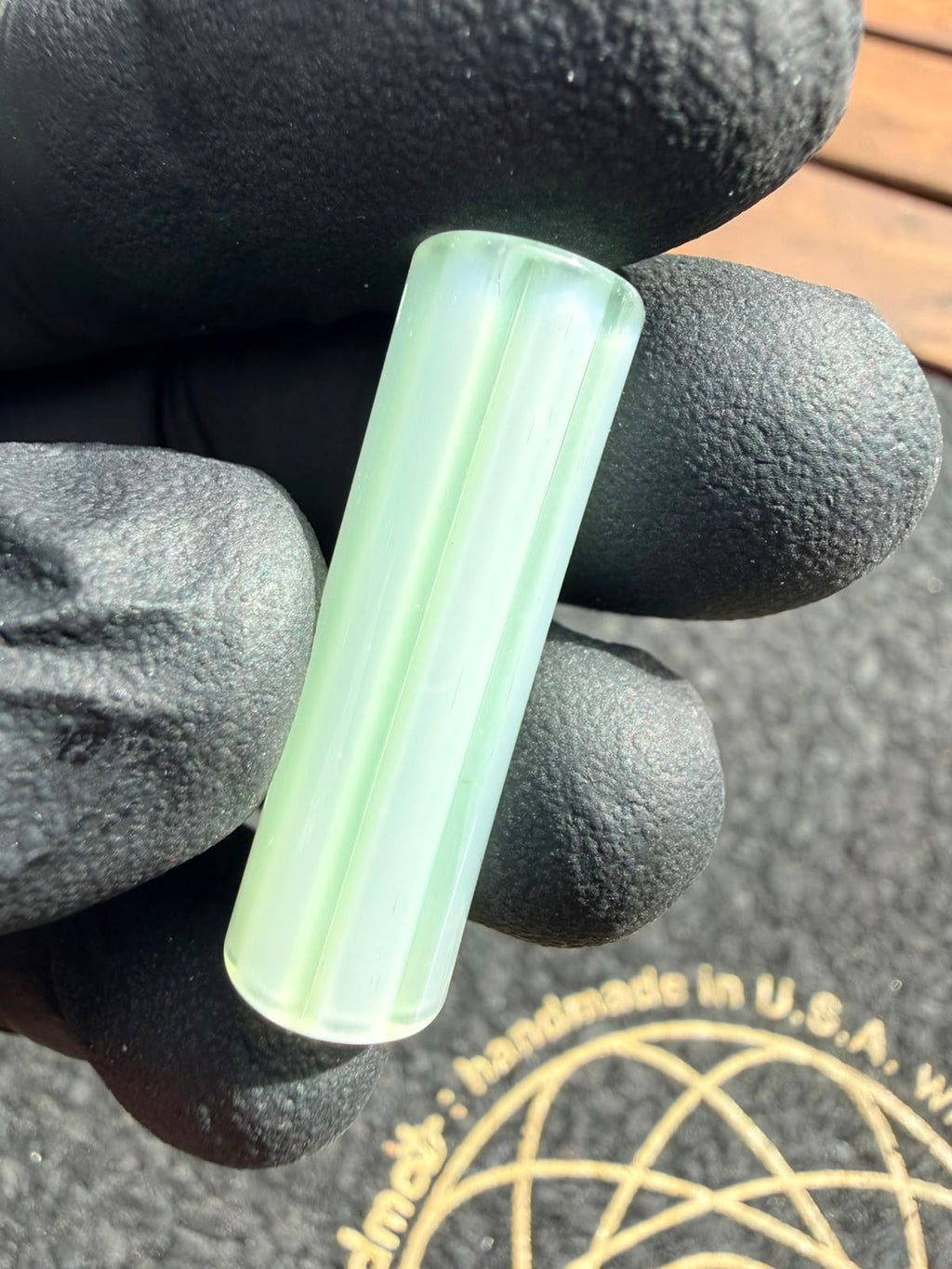 Meccas Glass Filtertip – Weiß / Grün