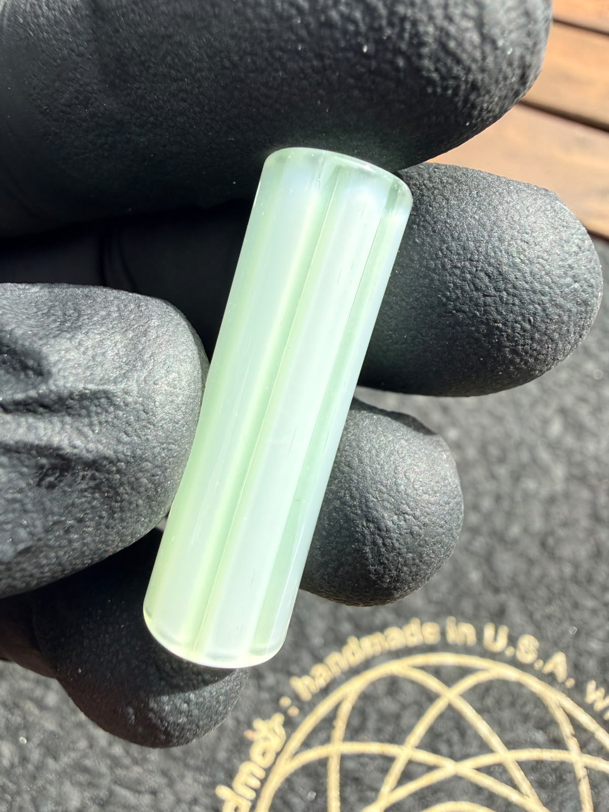 Meccas Glass Filtertip – Weiß / Grün