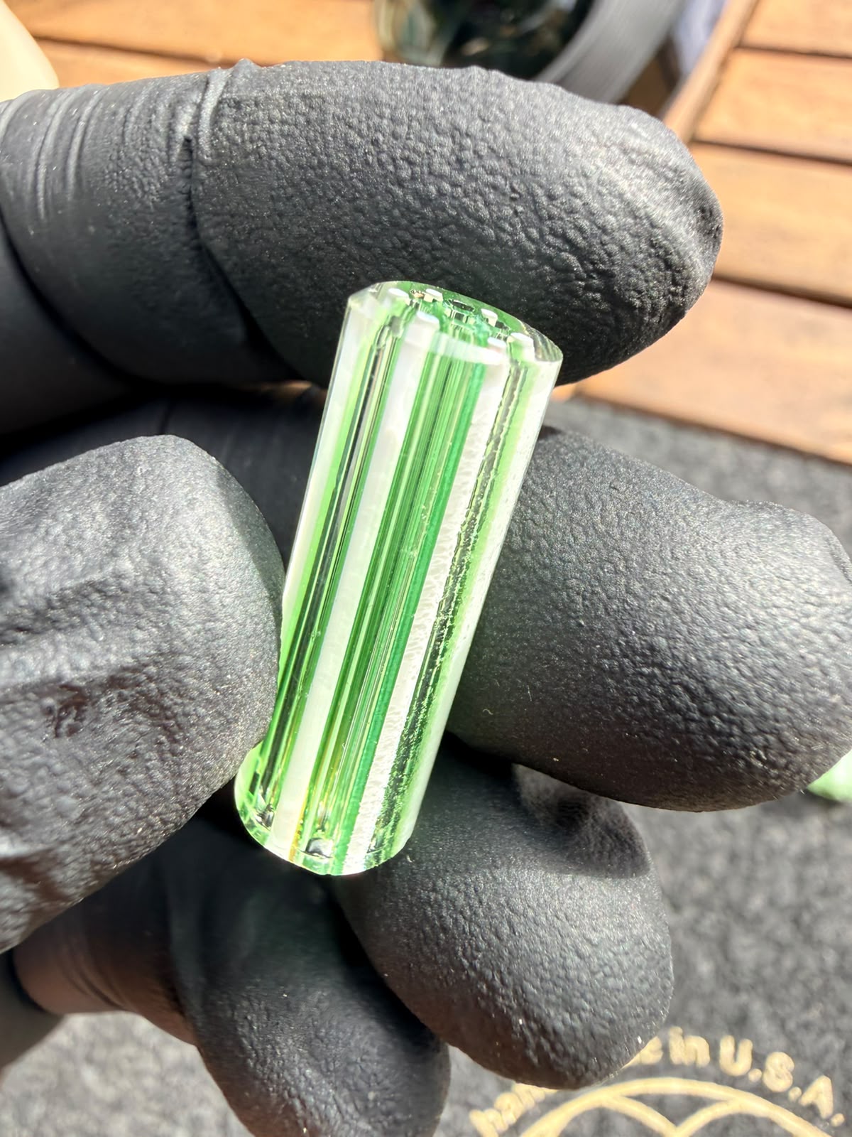 Meccas Glass Filtertip – Grün / Weiß