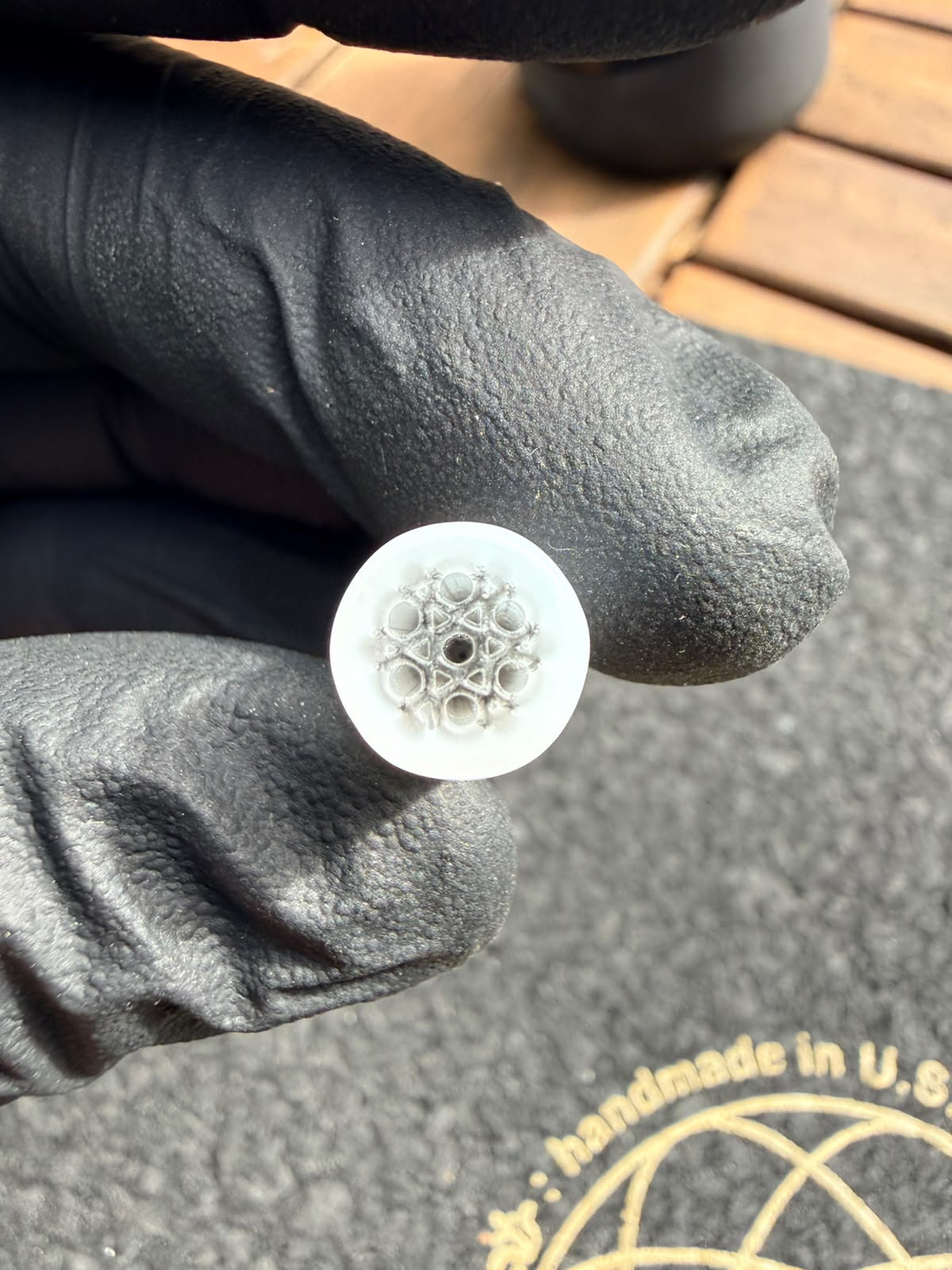 Meccas Glass Multi-Hole Filtertip – Weiß / Clear