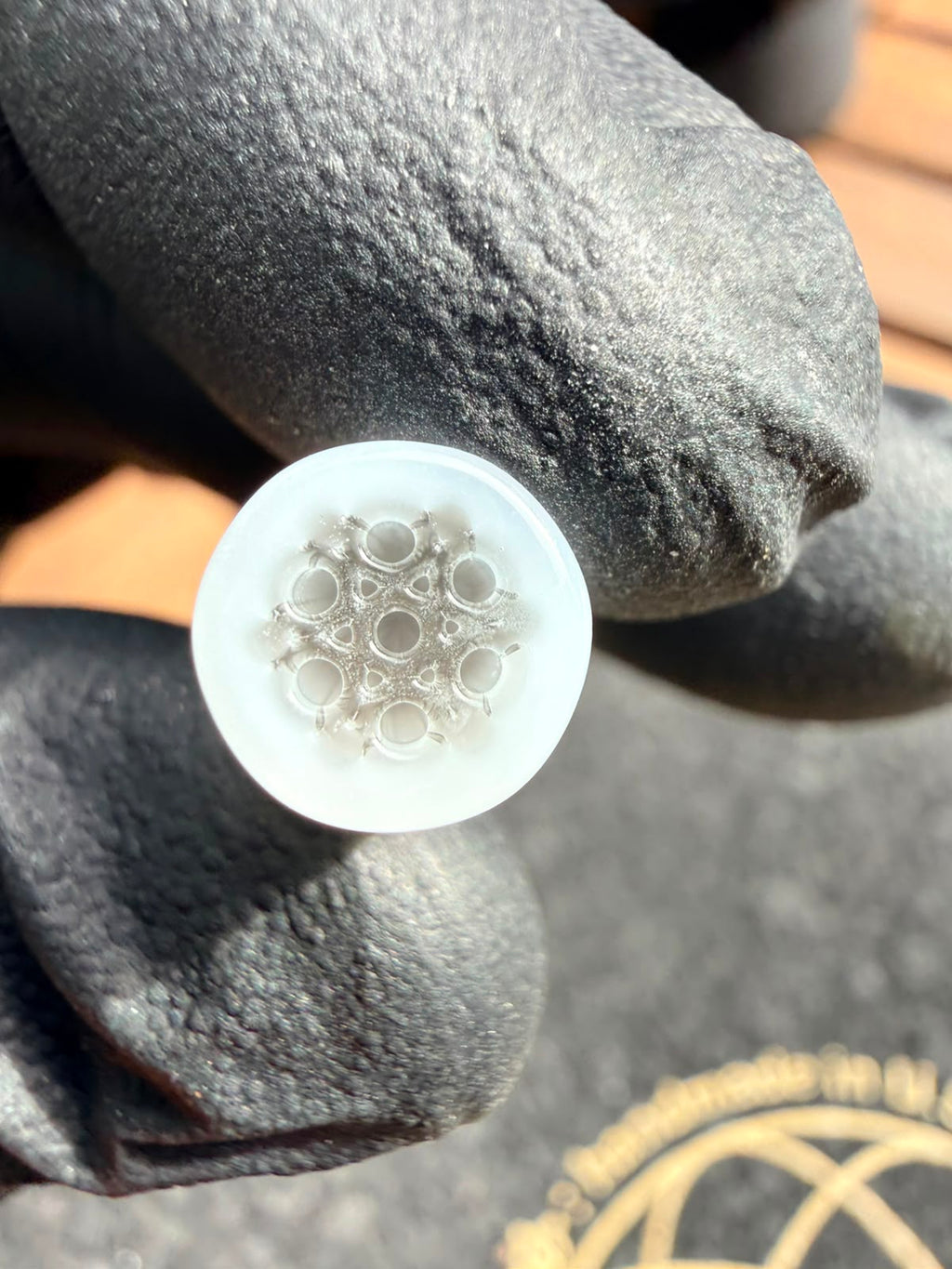 Meccas Glass Multi-Hole Filtertip – Weiß / Clear