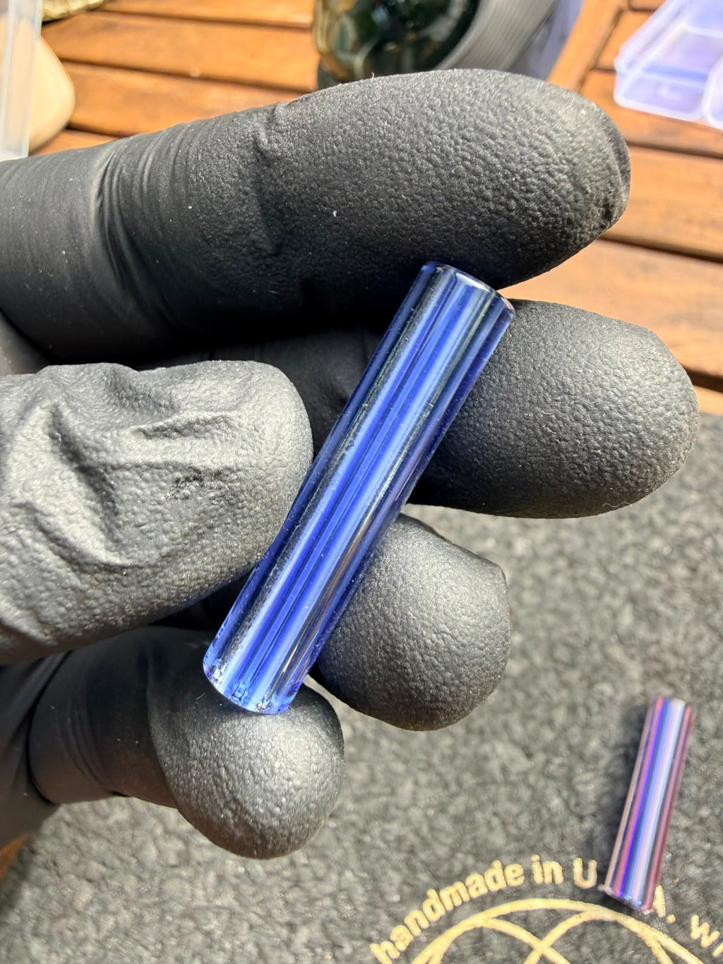 Meccas Glass Multi-Hole Filtertip – Blau / Clear