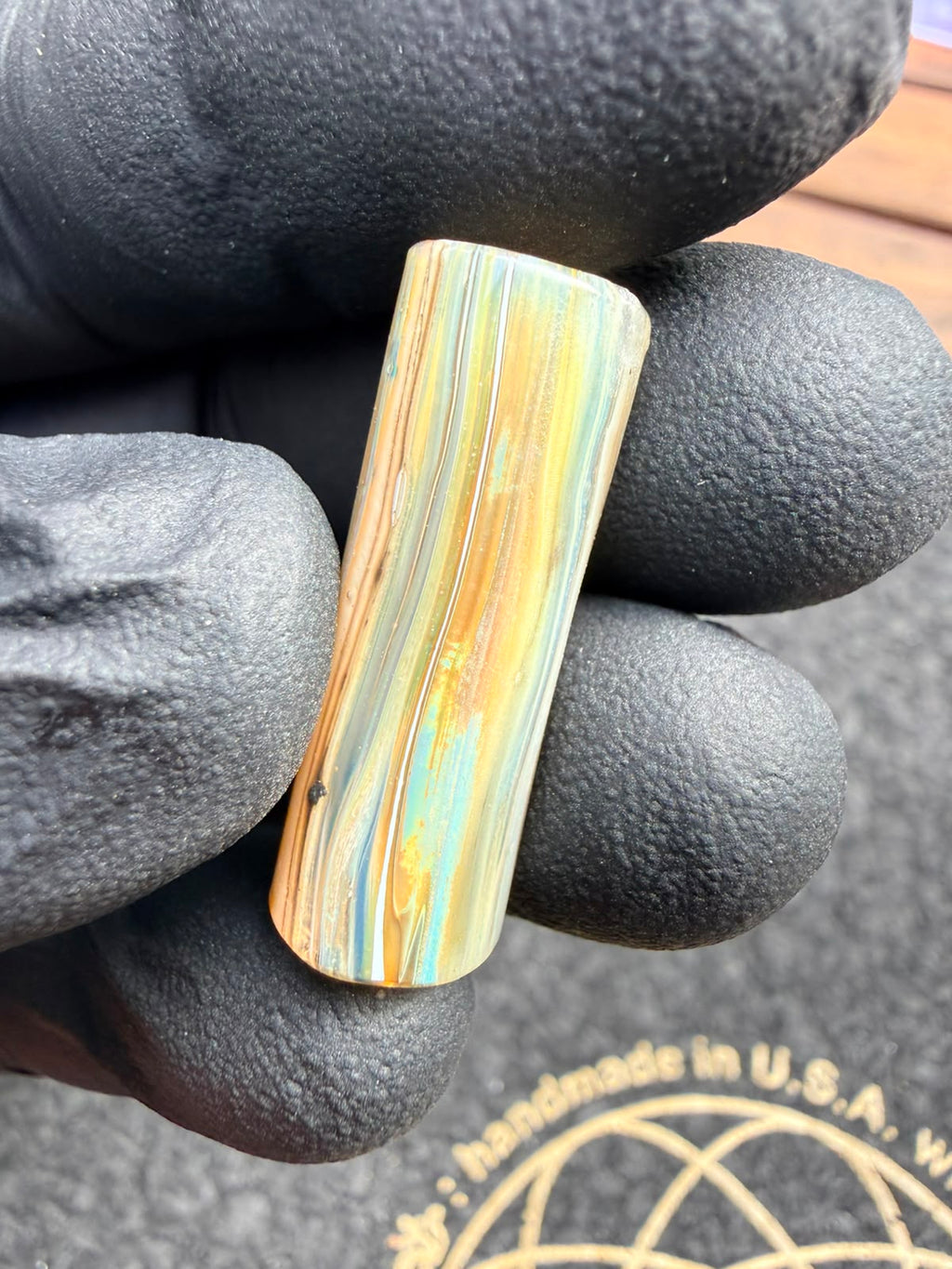 Meccas Glass Multi-Hole Filtertip – Amber / Blue