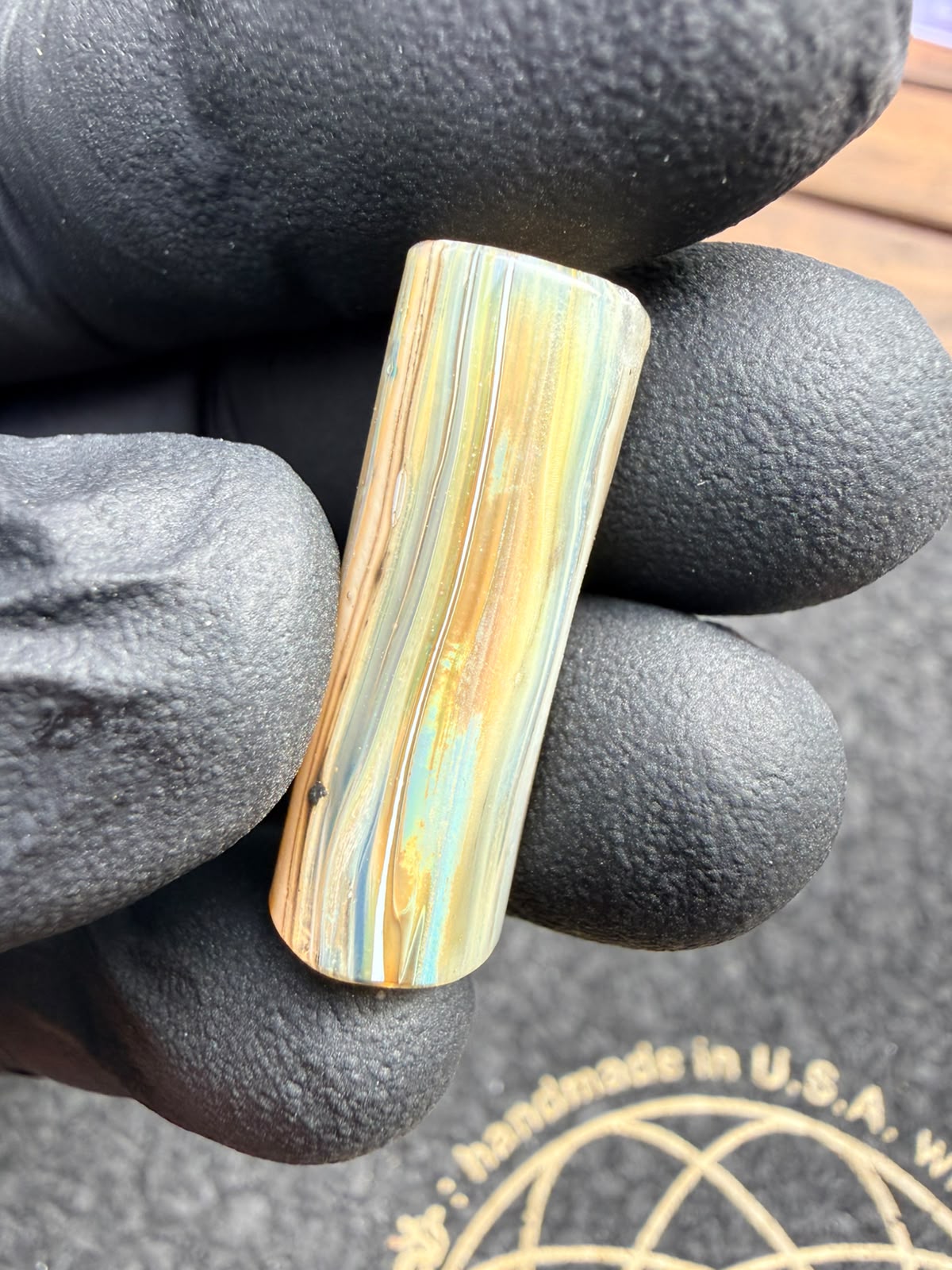 Meccas Glass Multi-Hole Filtertip – Amber / Blue