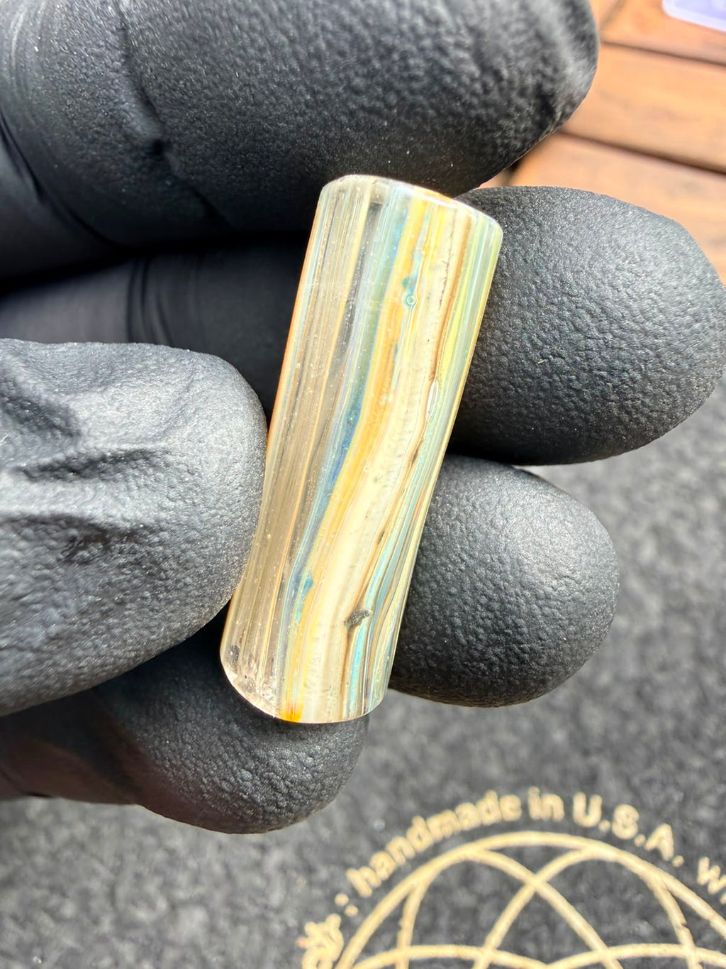 Meccas Glass Multi-Hole Filtertip – Amber / Blue