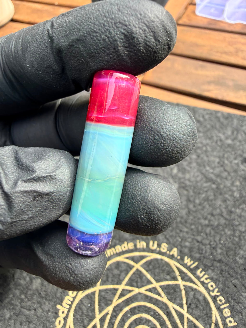 Meccas Glass Single-Hole Filtertip – Purple / Türkis / Grün / Rot / Pink