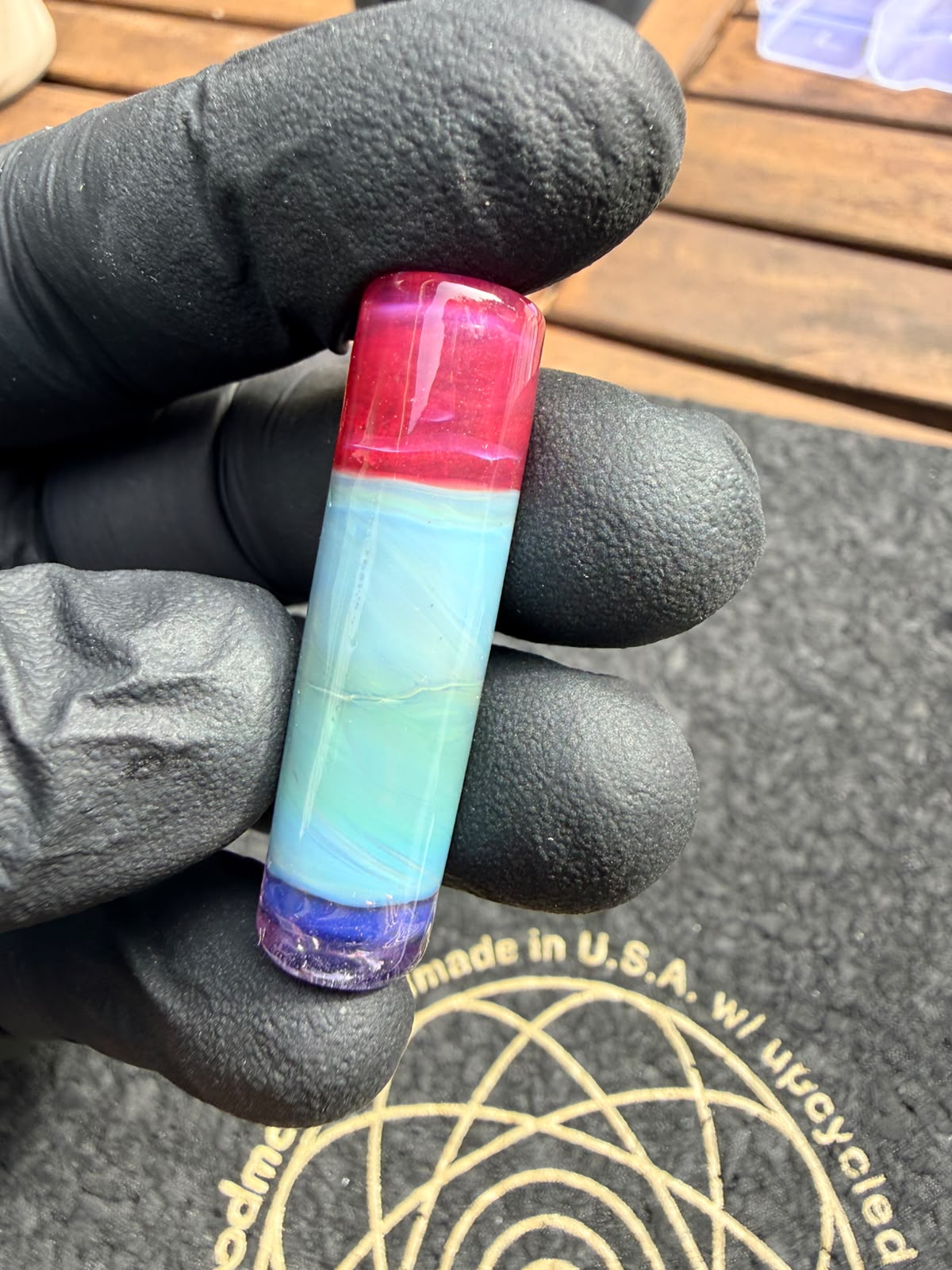 Meccas Glass Single-Hole Filtertip – Purple / Türkis / Grün / Rot / Pink
