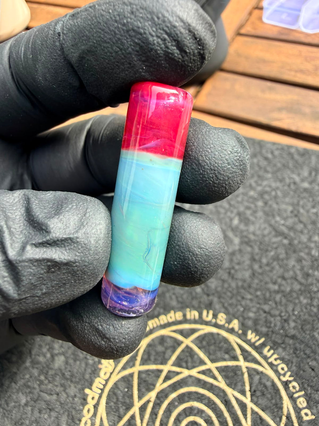 Meccas Glass Single-Hole Filtertip – Purple / Türkis / Grün / Rot / Pink