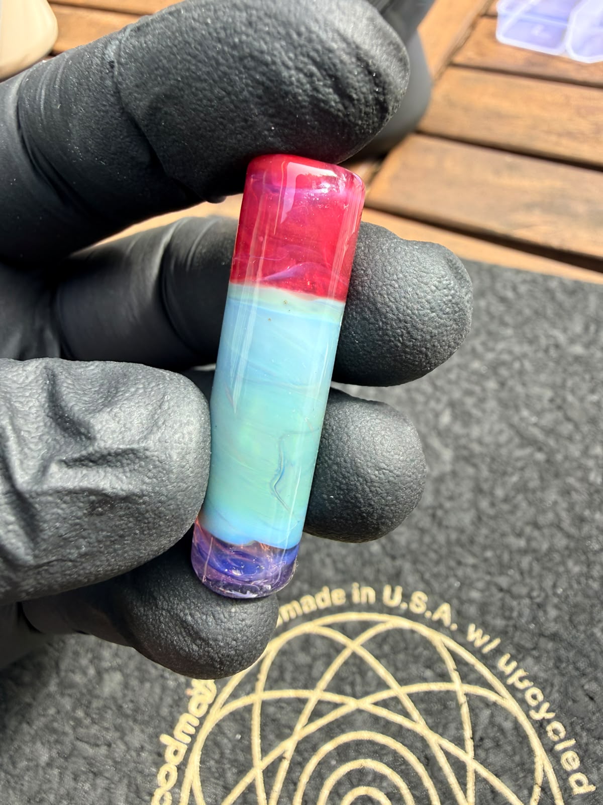 Meccas Glass Single-Hole Filtertip – Purple / Türkis / Grün / Rot / Pink