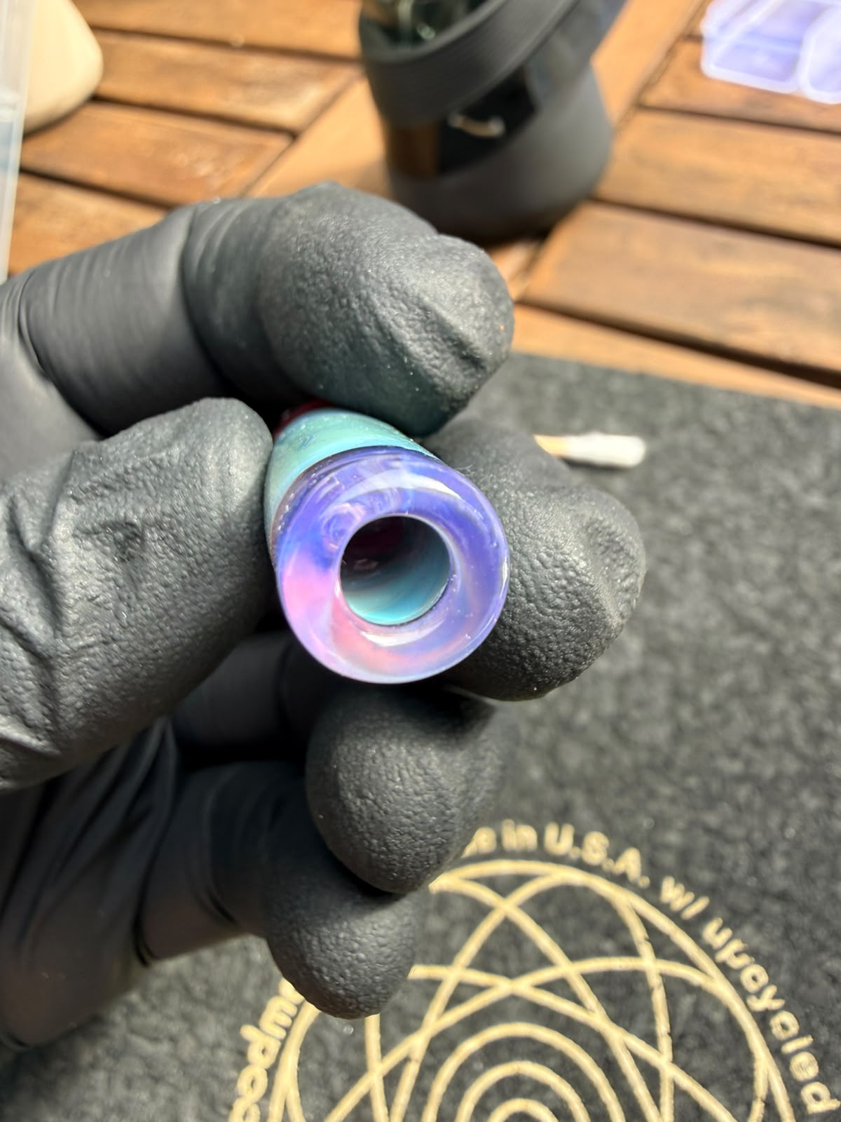 Meccas Glass Single-Hole Filtertip – Purple / Türkis / Grün / Rot / Pink