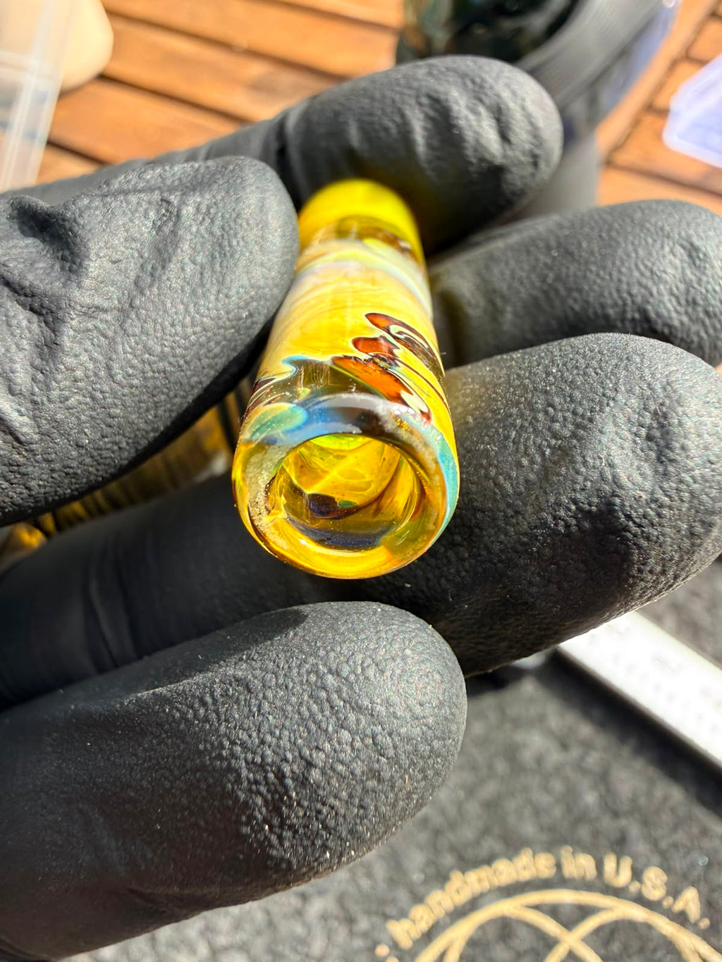 Meccas Glass Single-Hole Filtertip – Amber / Yellow