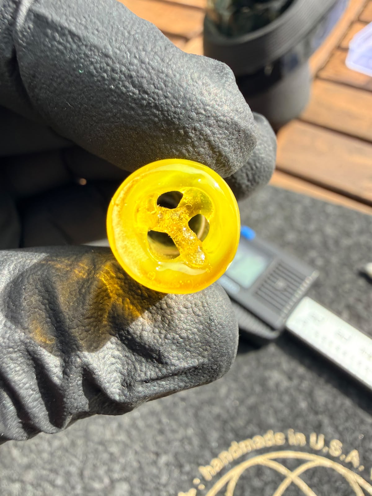 Meccas Glass Single-Hole Filtertip – Amber / Yellow