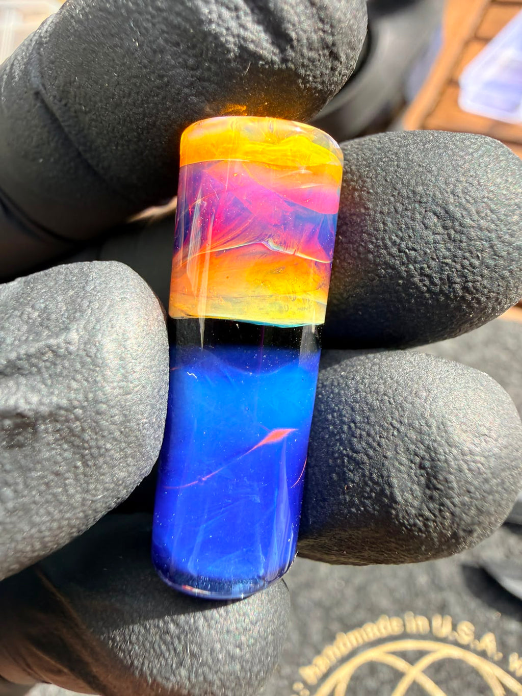 Meccas Glass Single-Hole Filtertip – Blue / Purple / Pink / Amber