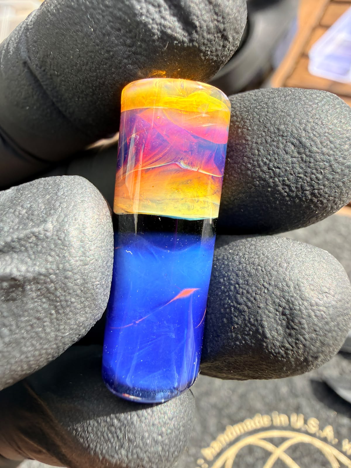 Meccas Glass Single-Hole Filtertip – Blue / Purple / Pink / Amber