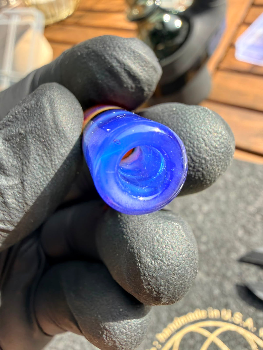 Meccas Glass Single-Hole Filtertip – Blue / Purple / Pink / Amber