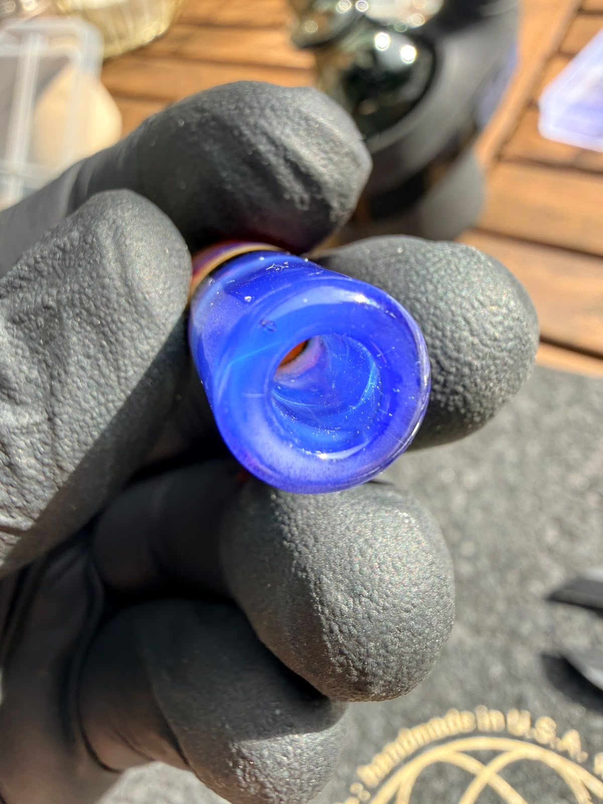 Meccas Glass Single-Hole Filtertip – Blue / Purple / Pink / Amber