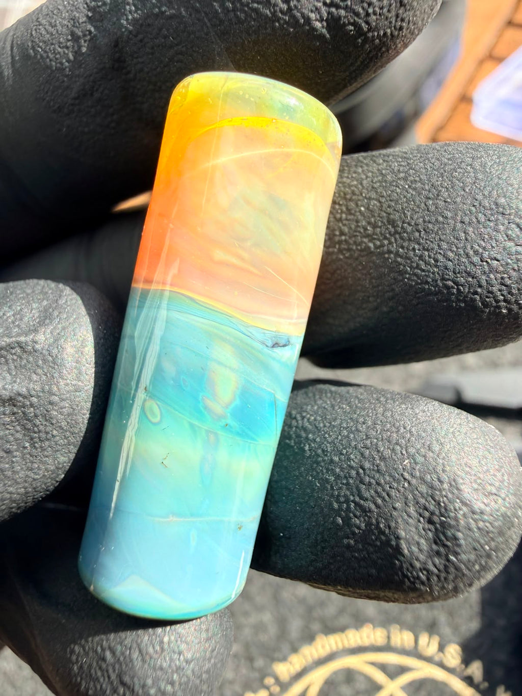 Meccas Glass Single-Hole Filtertip – Türkis / Blau / Grün / Amber / Gelb