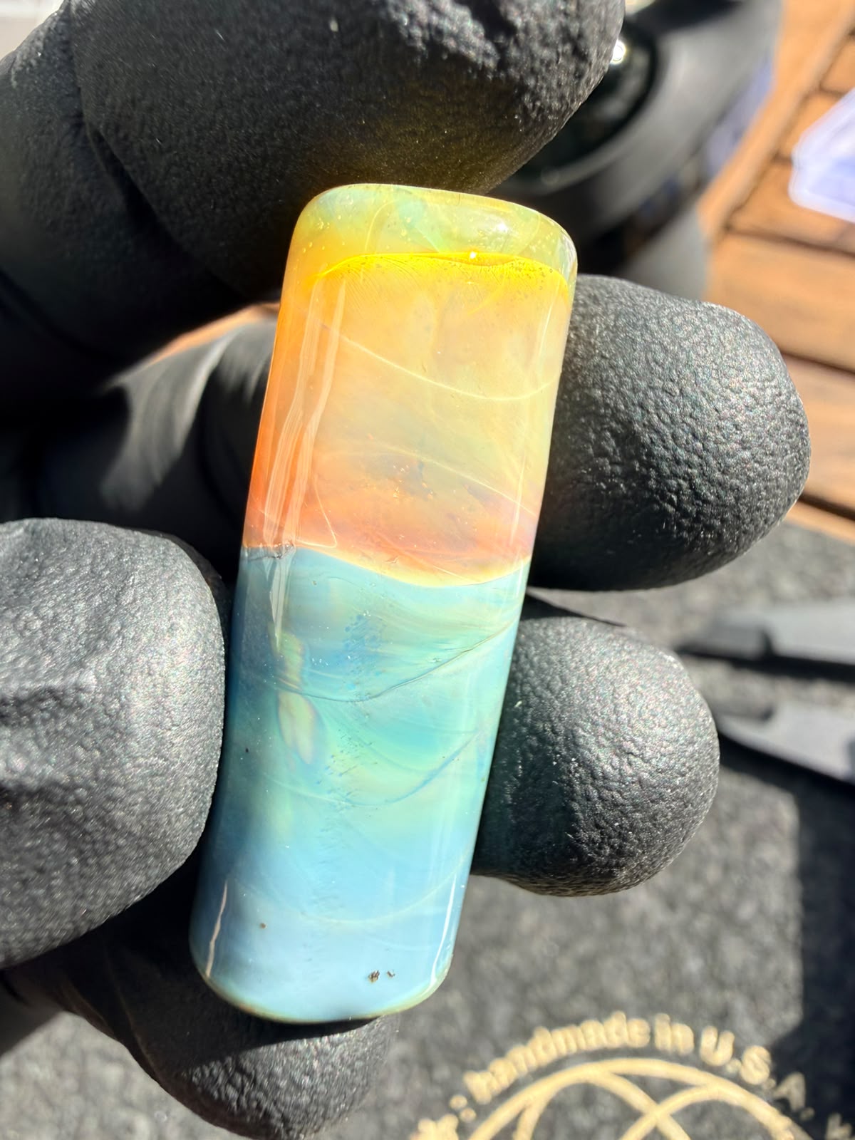 Meccas Glass Single-Hole Filtertip – Türkis / Blau / Grün / Amber / Gelb