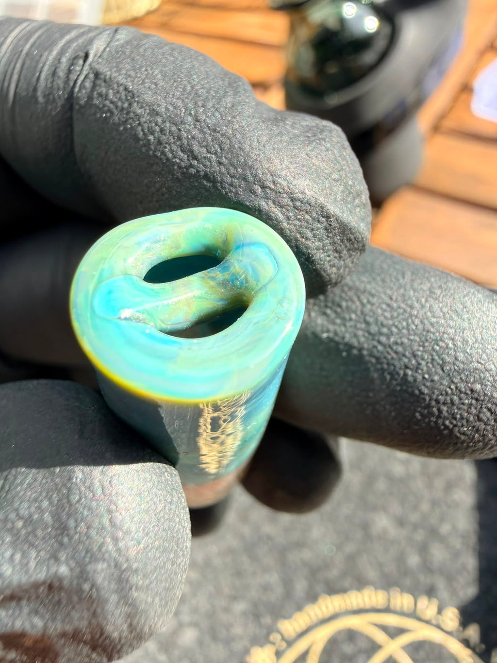 Meccas Glass Single-Hole Filtertip – Türkis / Blau / Grün / Amber / Gelb