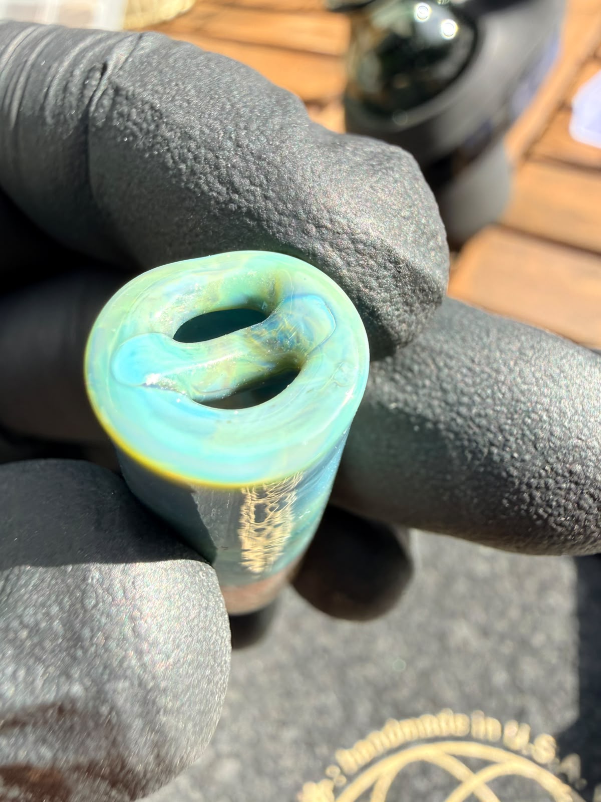 Meccas Glass Single-Hole Filtertip – Türkis / Blau / Grün / Amber / Gelb