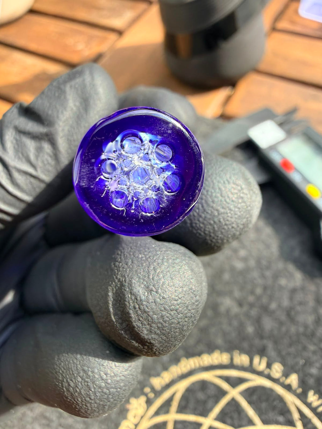 Meccas Glass Hybrid Filtertip – Königsblau / Weiß