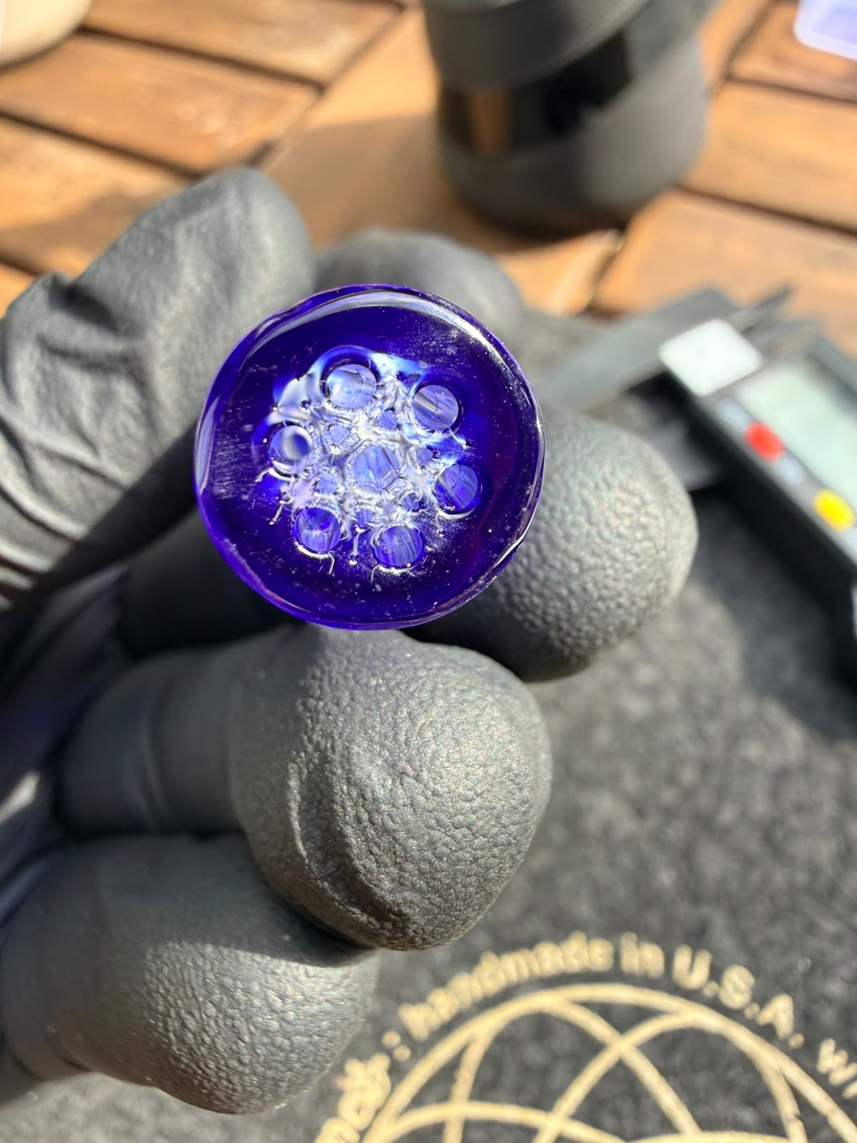 Meccas Glass Hybrid Filtertip – Königsblau / Weiß
