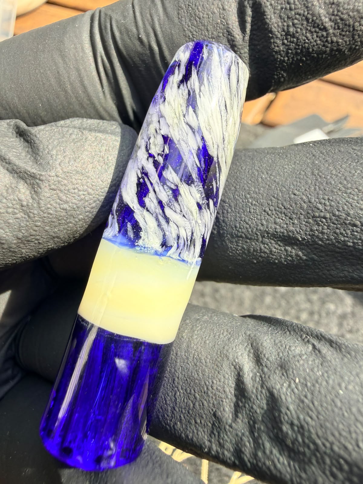 Meccas Glass Hybrid Filtertip – Königsblau / Weiß