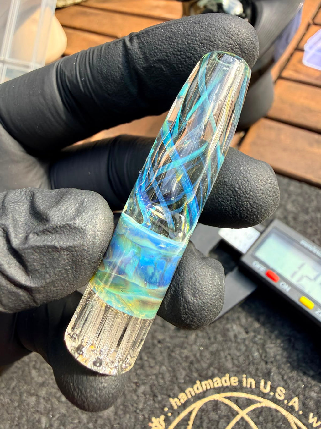Meccas Glass Hybrid Filtertip – Aqua / Blue / Clear
