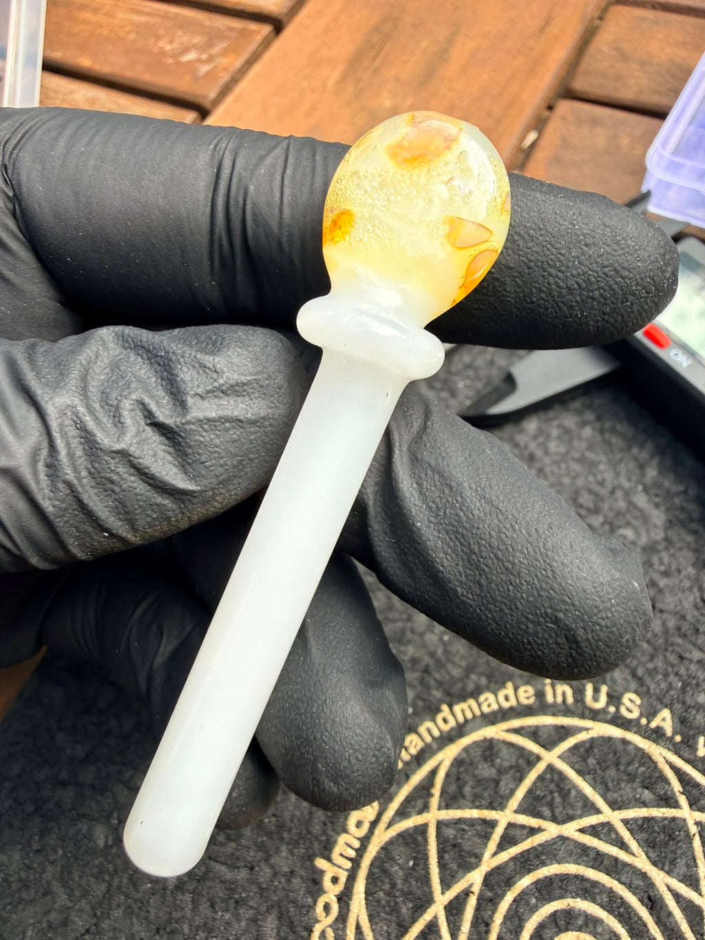Meccas Glass Packer – Weiß / Honiggelb / Amber