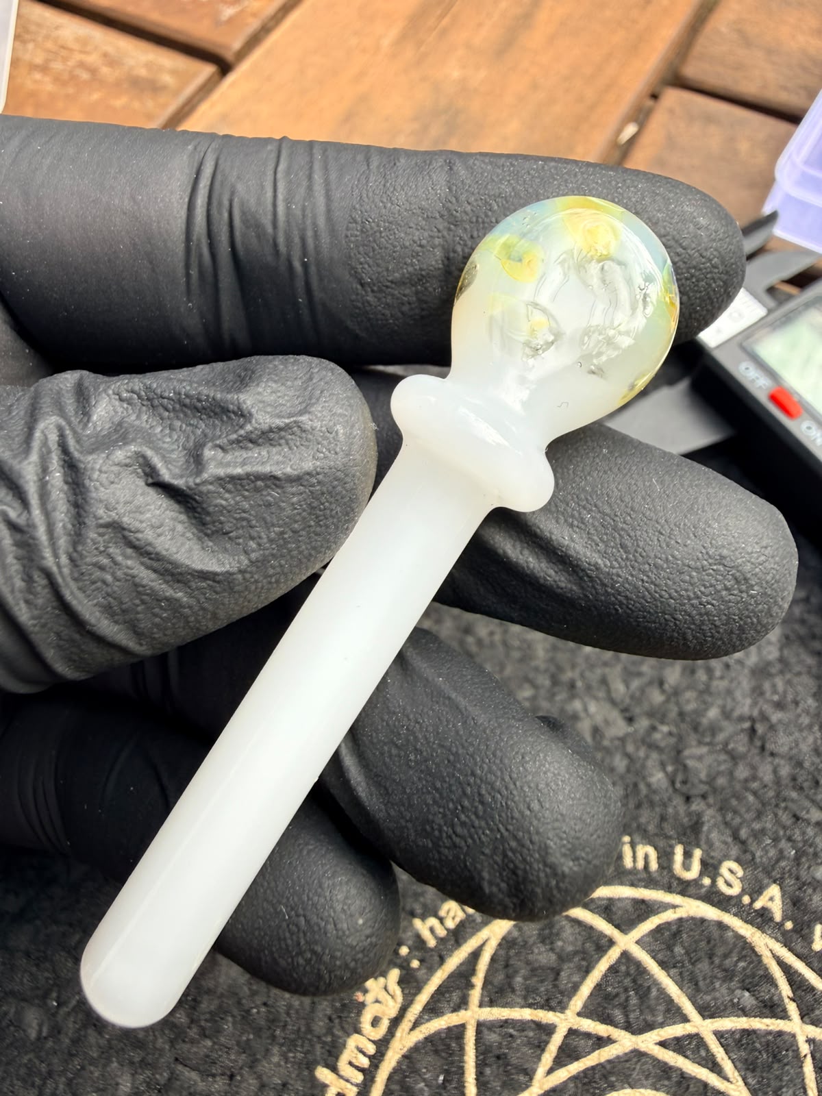 Meccas Glass Packer – Weiß / Honiggelb / Clear