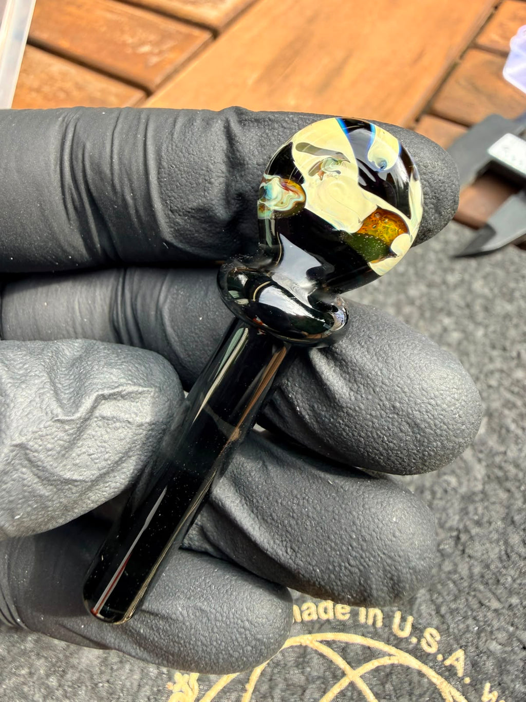 Meccas Glass Packer – Schwarz / Creme / Türkis / Amber