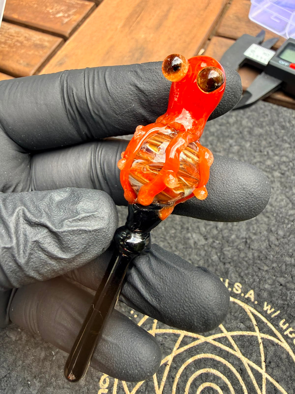 Meccas Glass Pecker – Octopus Marble
