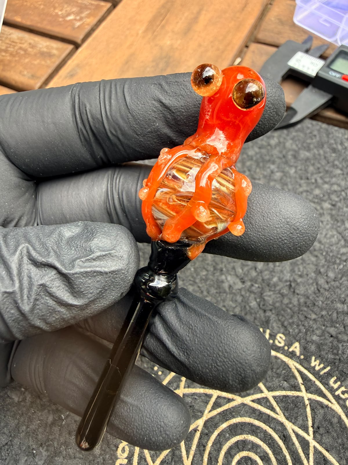 Meccas Glass Pecker – Octopus Marble