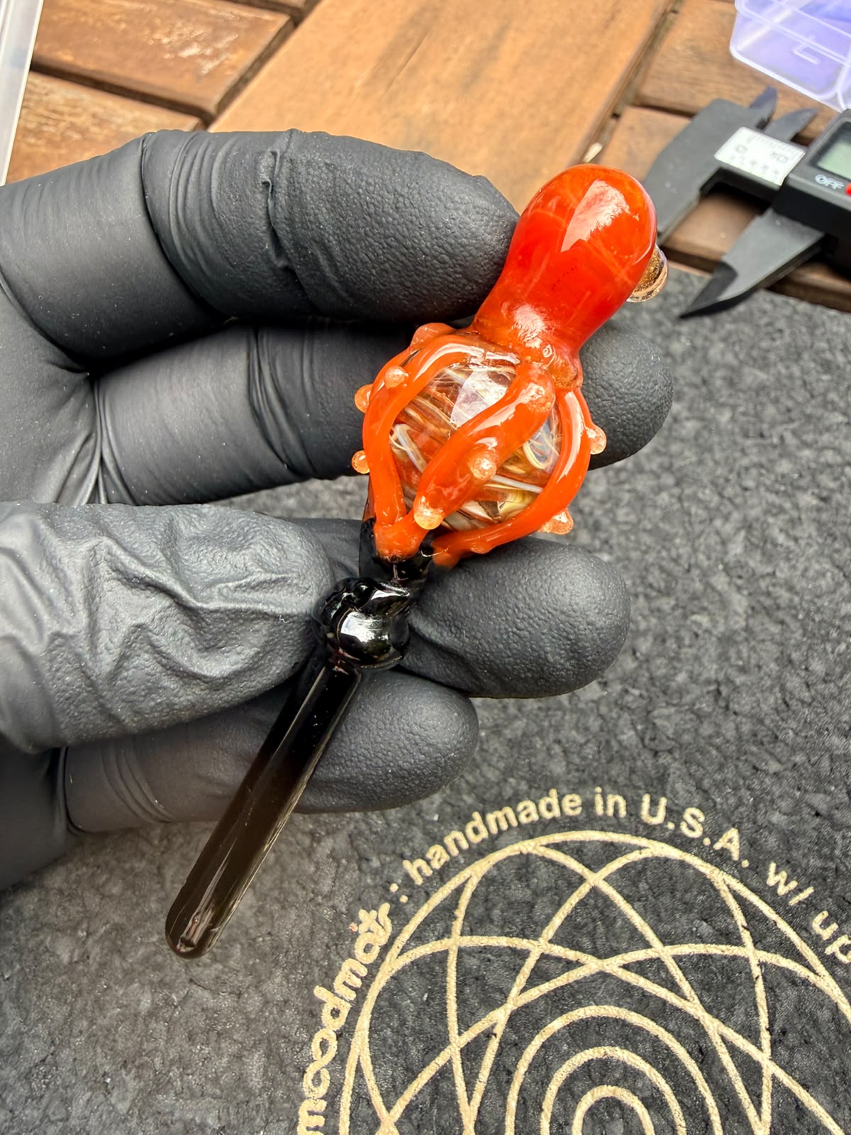 Meccas Glass Pecker – Octopus Marble
