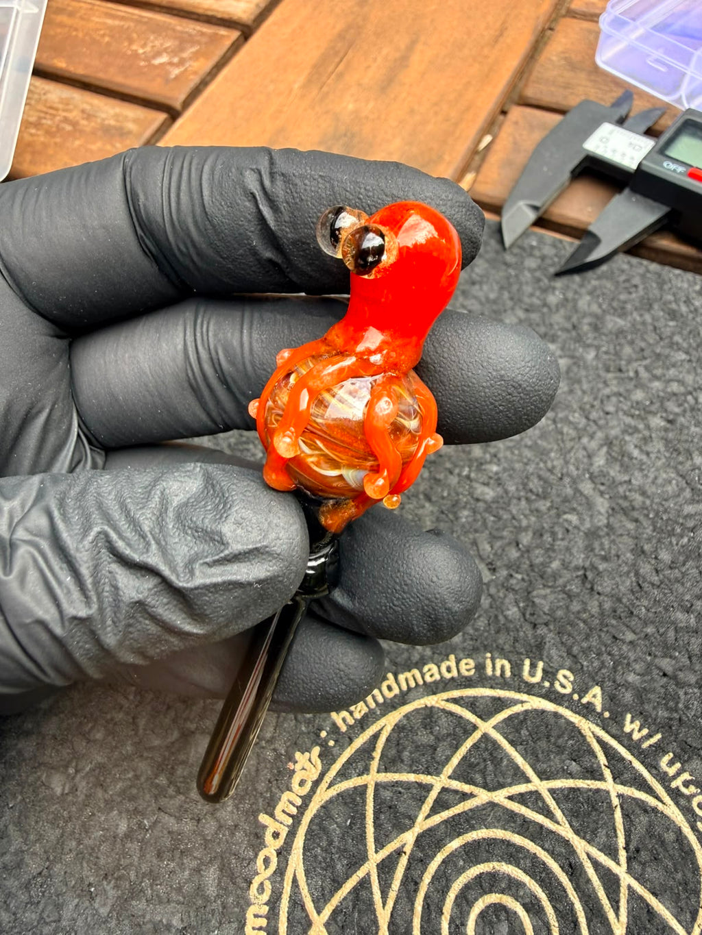 Meccas Glass Pecker – Octopus Marble