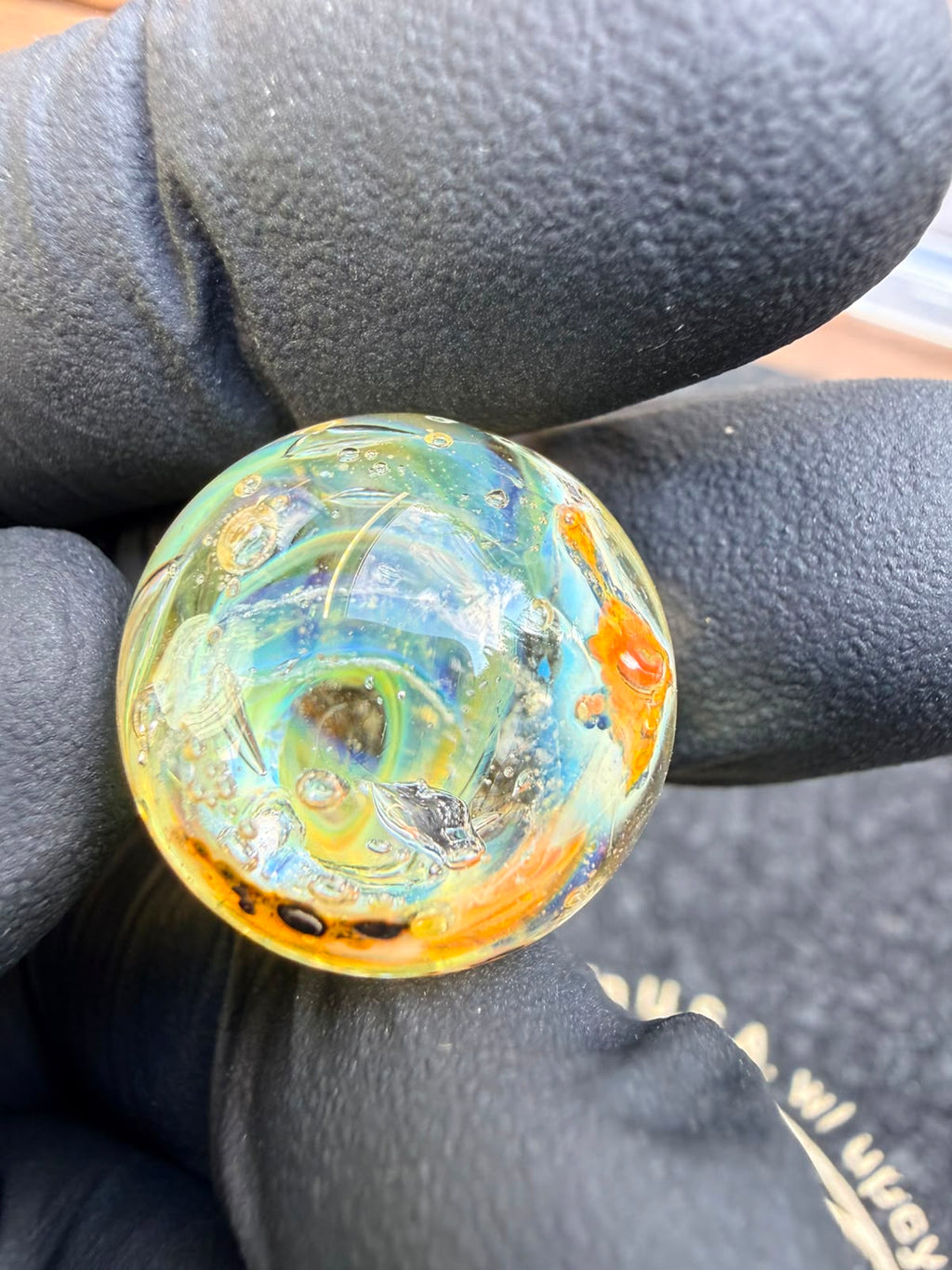 Meccas Glass Marble – Orbit Swirl