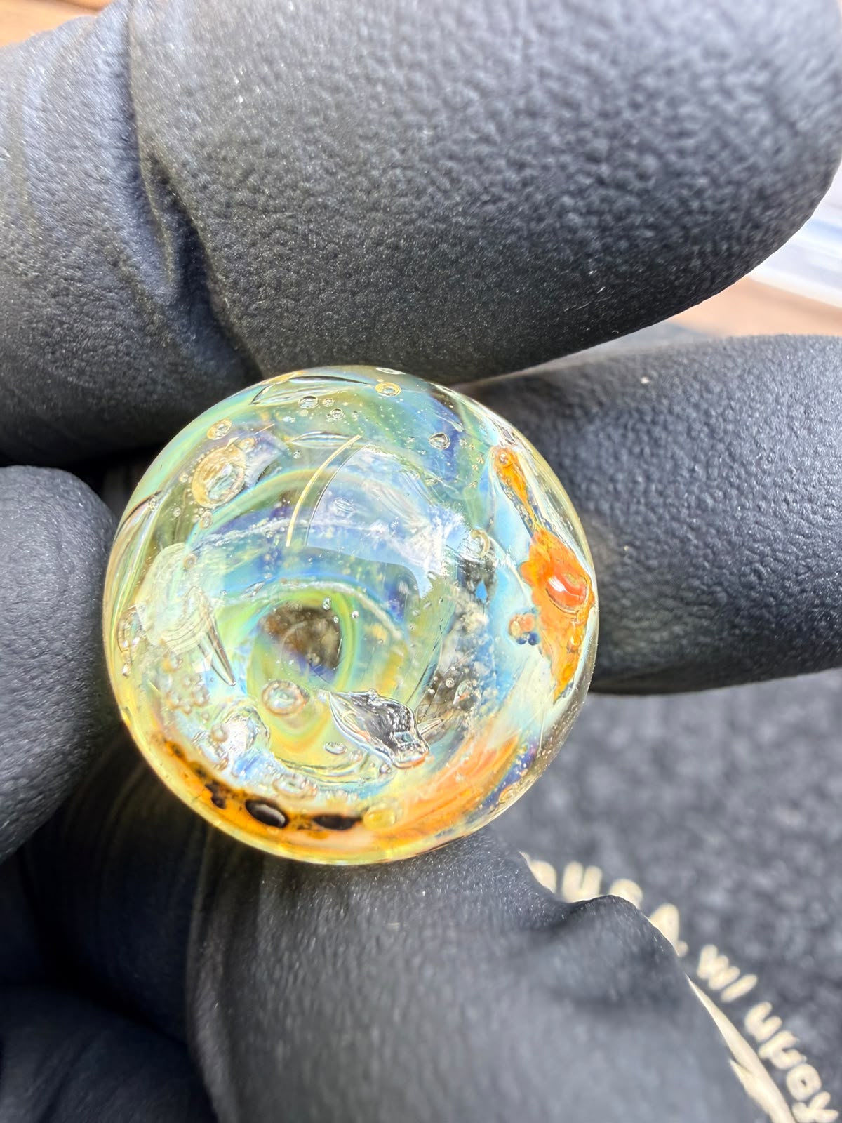 Meccas Glass Marble – Orbit Swirl