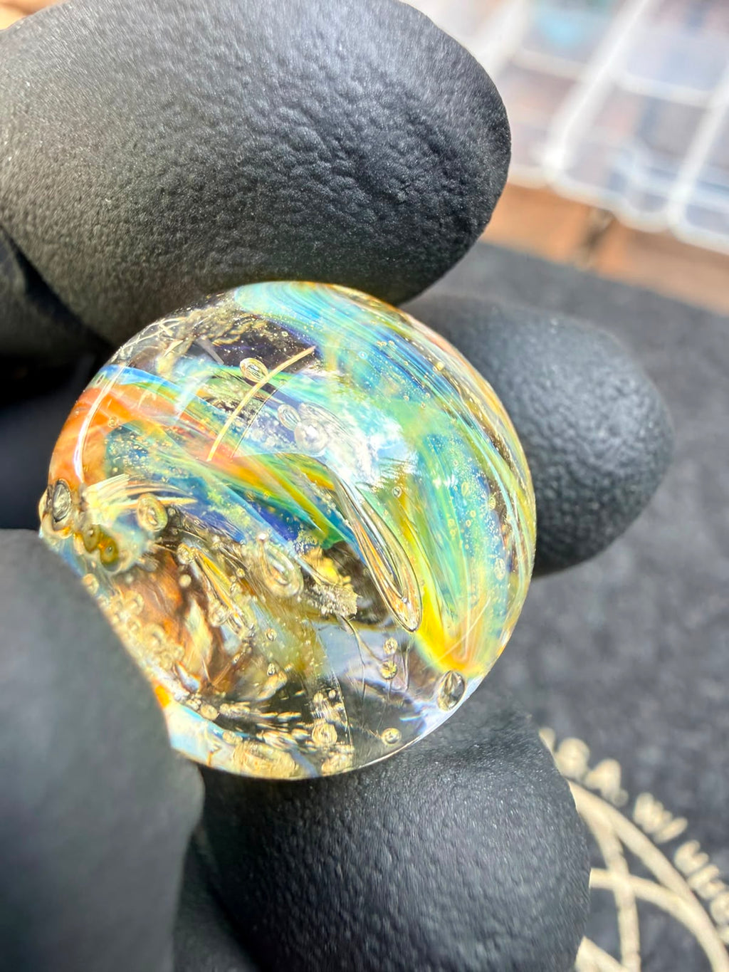 Meccas Glass Marble – Orbit Swirl