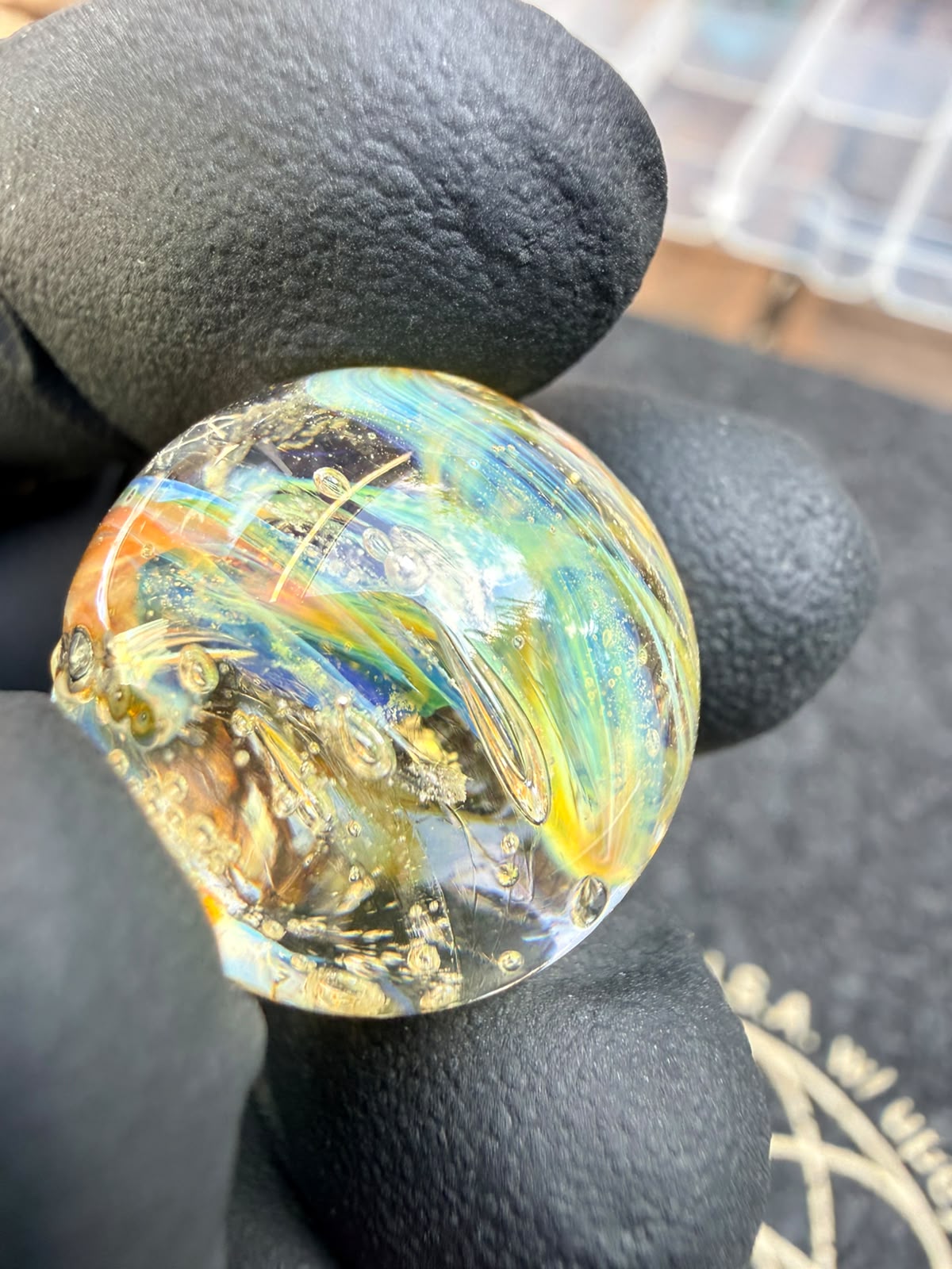 Meccas Glass Marble – Orbit Swirl