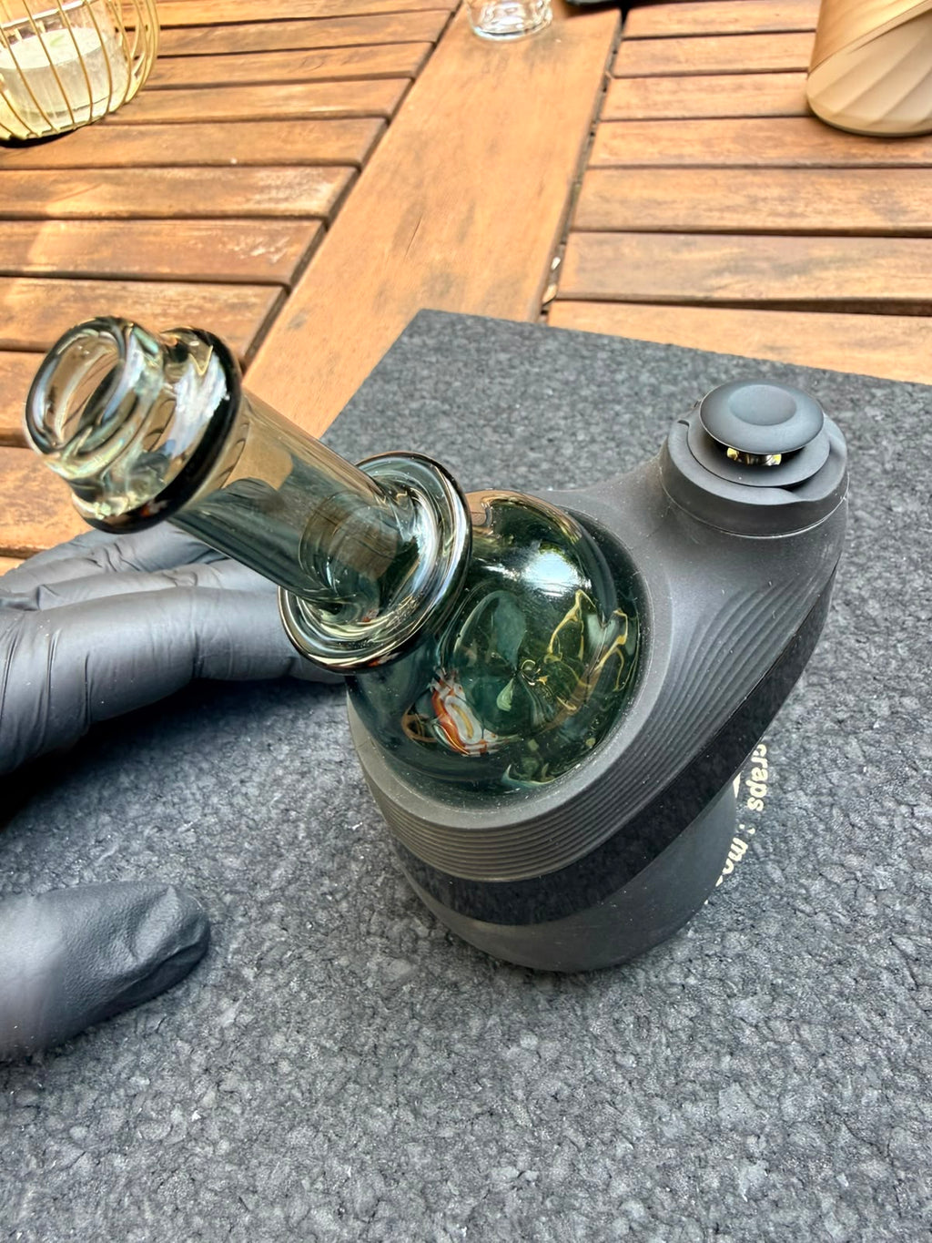 Meccas Glass Dry Top – Smoke Black
