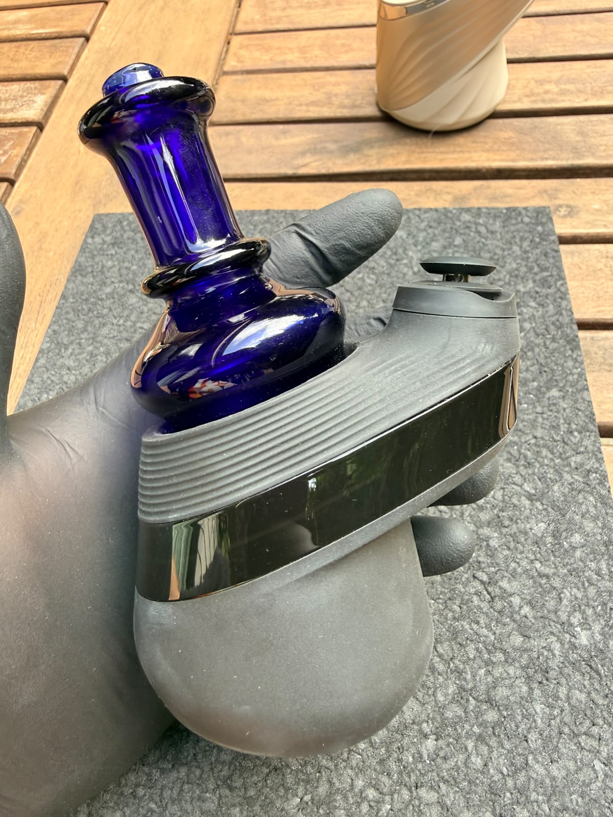 Meccas Glass Dry Top – Transparent Blue